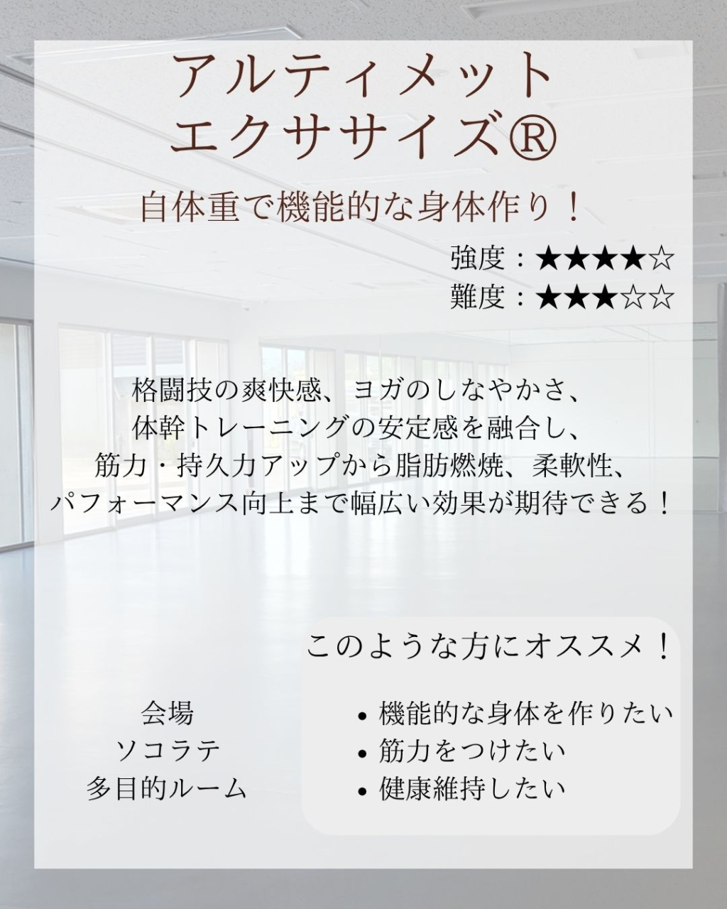 ソコラテアルティメットエクササイズ