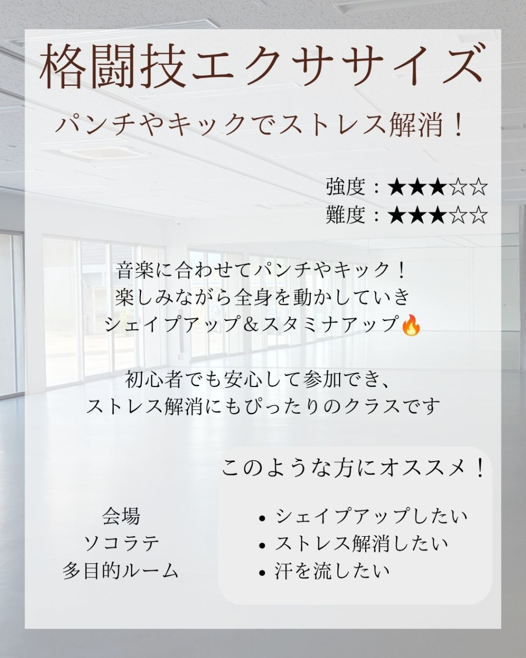 ソコラテ格闘技エクササイズ
